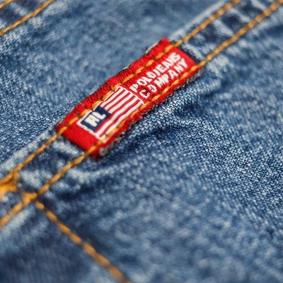 Vintage Polo Jeans Co Ralph Lauren Saturday Jean Womens 8x29 Blue Straight Leg - Picture 10 of 12